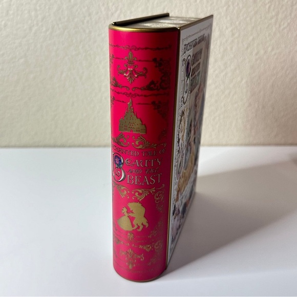Tokyo Disney Resort Beauty and Beast Metal Book Tin Case - Picture 3 of 8